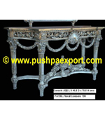Silver Floral Console